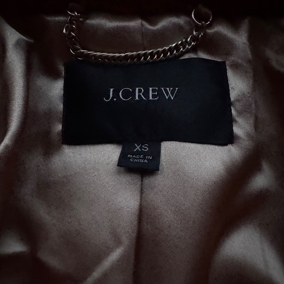 J. Crew Teddy Sherpa Jacket In Adobe Clay Size XS ba527 Sold Out Online - Picture 3 of 4